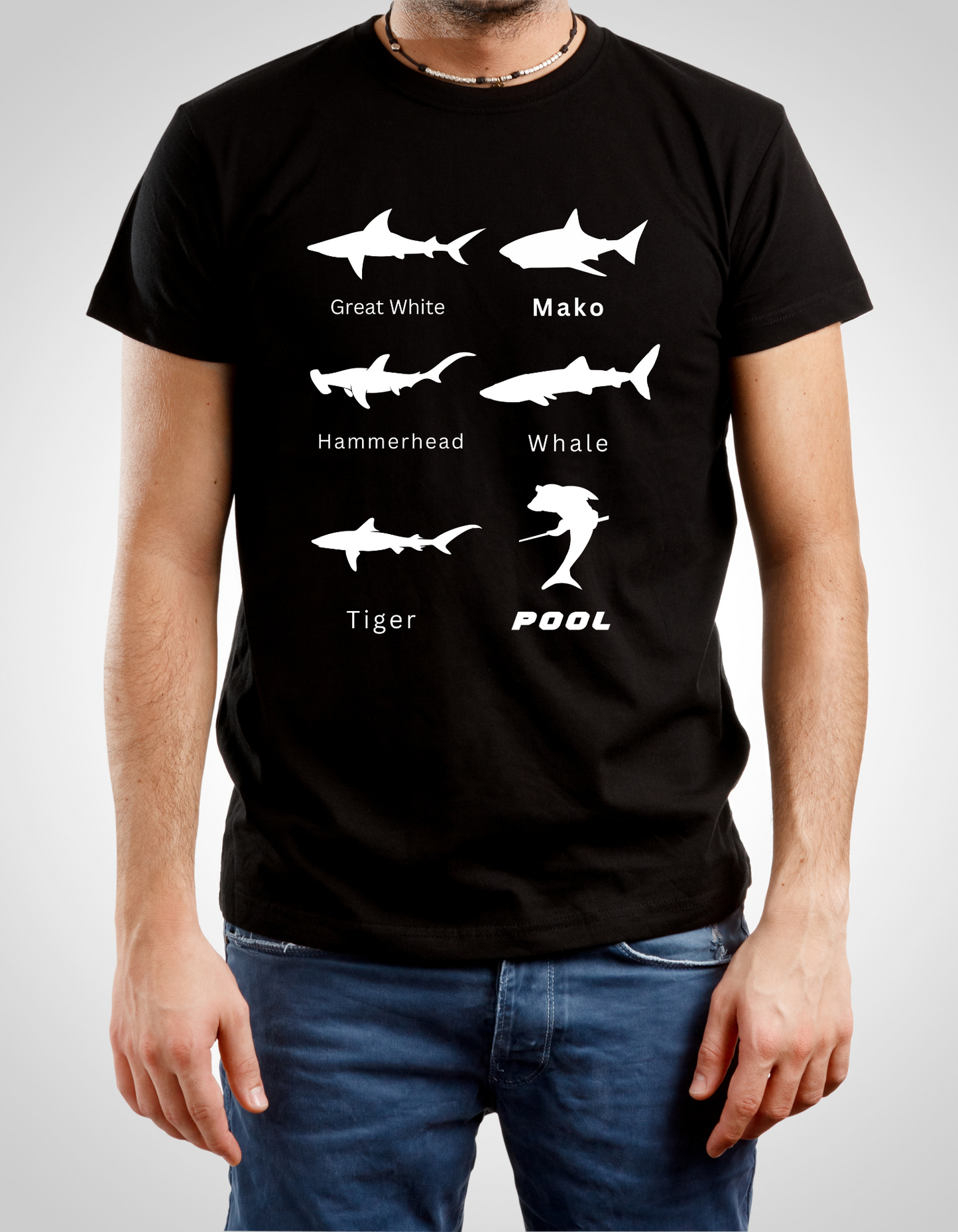 Types of sharks "Pool Shark"-Black